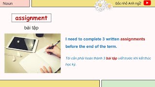 Vocabulary for IELTS - Unit 5 Student Life II Từ vựng IELTS (Band 5.5 ~ 6.5+) 🔔