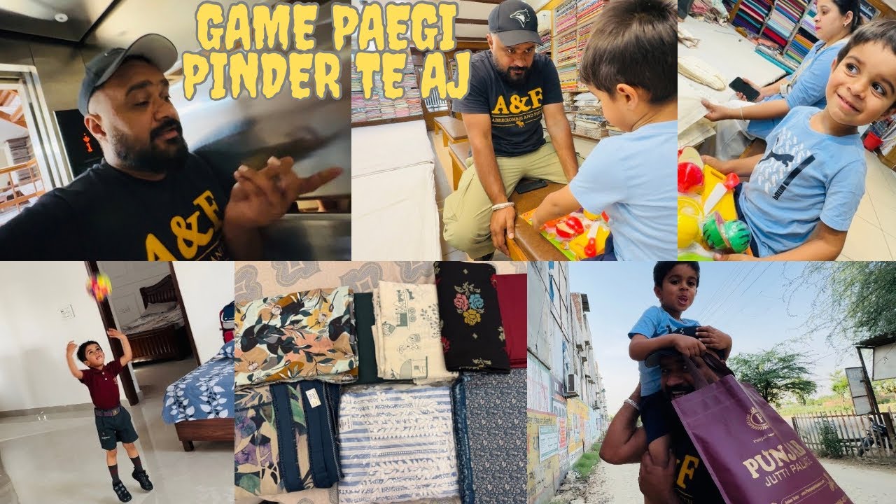 Aj Pinder Nal Dhokha Ho Gya 🥲10,000 Da Chunna suit’aan ch | Pinder Pawan punjabi vlog 