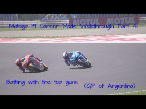 Motogp 19 Career Mode Walkthrough Part 41 - Battling with the top guns