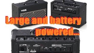 Video thumbnail for Vox DA10 battery guitar AMP demo. Has it all! by Gearfacts