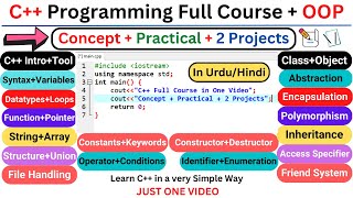 C++ Programming Full Course + OOP + Projects in One Video | Tahseen Talks