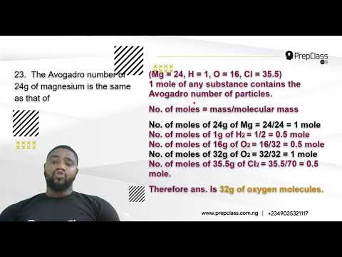 JAMB  Chemistry  2016  Qsts  21  to  25