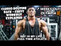 7 WEEKS OUT FROM MR OLYMPIA SHOWDOWN | FULL DAY IN MY LIFE AS A FULL TIME ATHLETE | BACK + CHEST