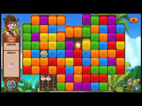 Lost Island Blast Adventure Level 223 - NO BOOSTERS 🏝️ | SKILLGAMING ✔️