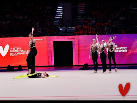 Czech Team 5 Hoops Q 40th FIG Rhytmics Gymnastics World Championships Valencia 2023