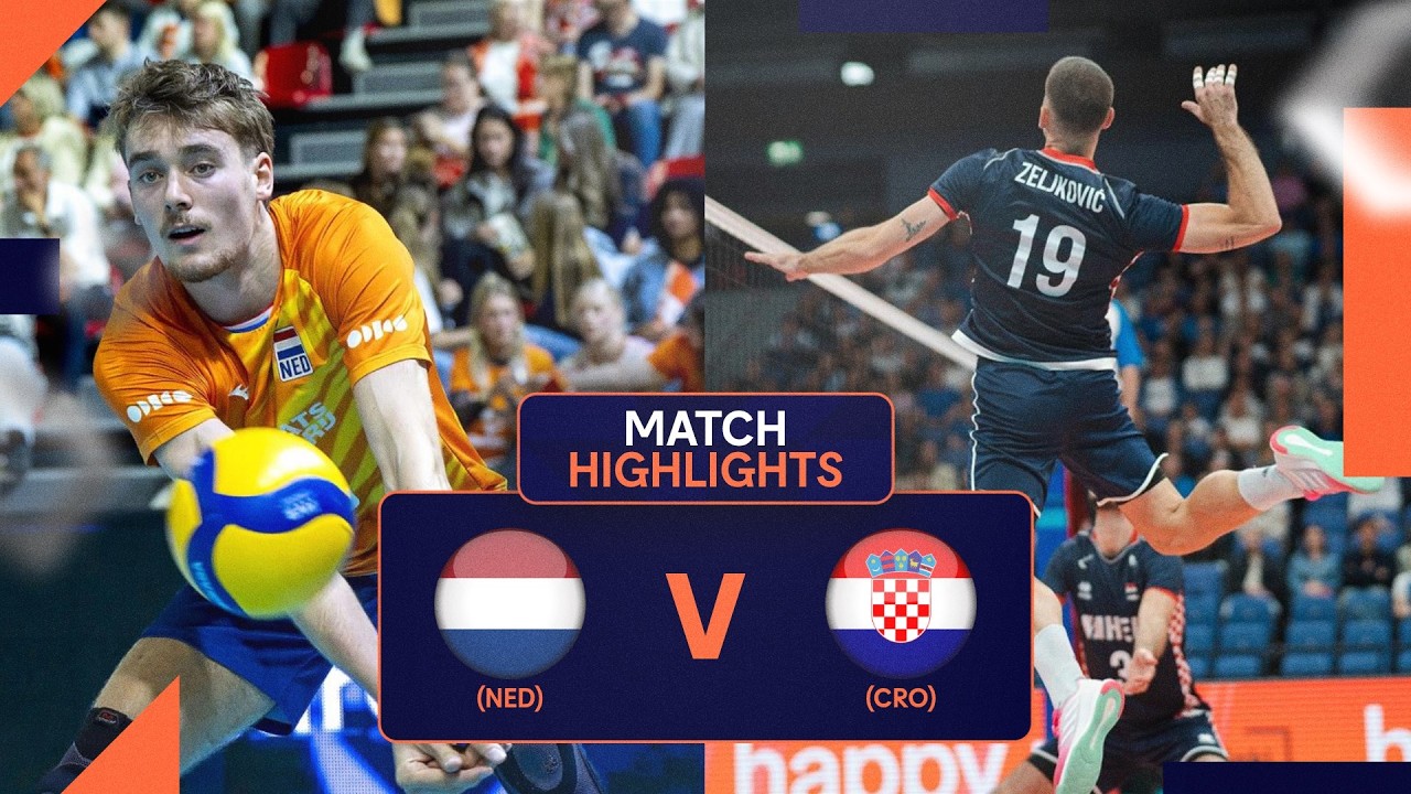 Highlights | The Netherlands vs. Croatia | CEV Volleyball European League 2026 | Men