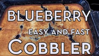 Blueberry Cobbler with Canned Blueberries