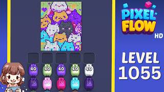 Pixel Flow Level 1055 Solution Walkthrough