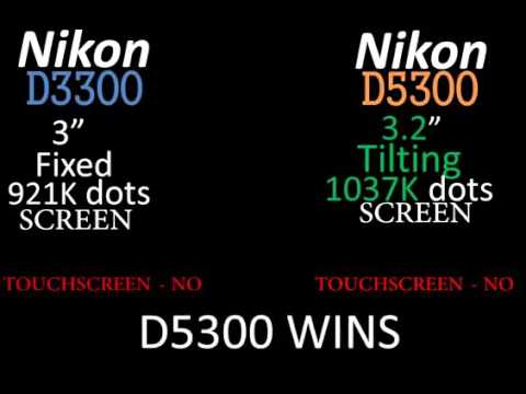 Nikon D3300 Vs Nikon D5300 1