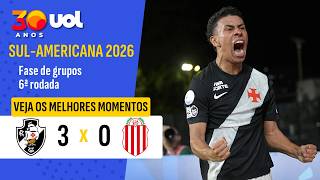 VASCO 3 X 0 BARRACAS CENTRAL | MELHORES MOMENTOS | SUL-AMERICANA 2026