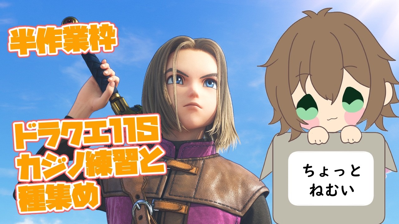 【ドラゴンクエストⅪS】半作業枠 カジノ練習と種集め