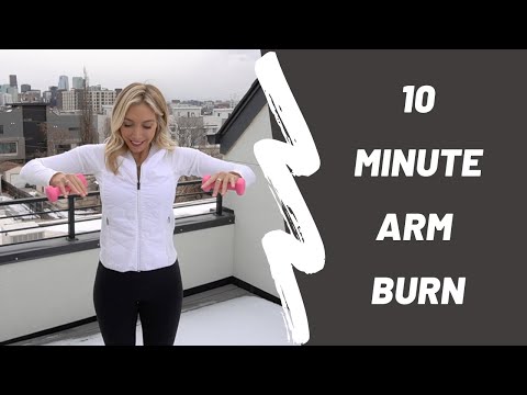 10 MINUTE ARM BURN- 2lb weights arm workout