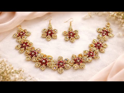 Eid Special 🥳 Beaded Jewelry Set ||Elegant & Beautiful Necklace,Earrings,Bracelet|| Handmadethings3