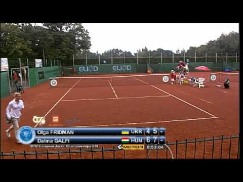 Dalma Galfi's final at the European Junior Ch's- 2012 vs Olga Fridman (UKR)