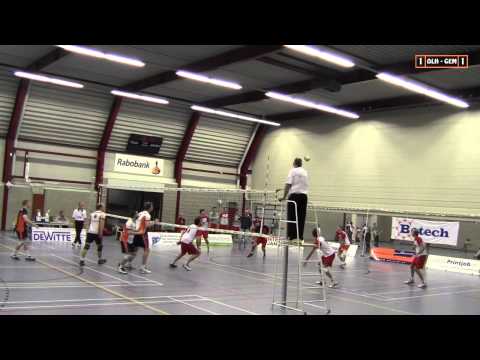 Volleybal Heren 1e div A: De Witte Olhaco H1 - Gemini S H1 [29-11-2014]