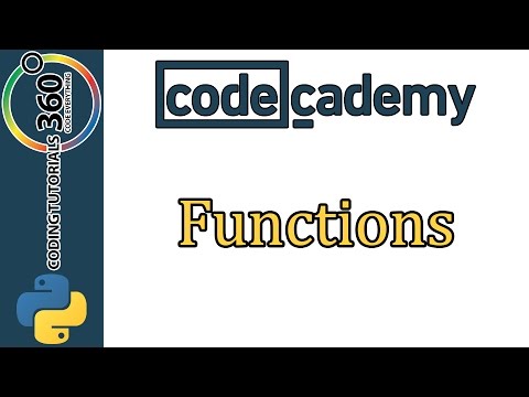 Learn Python With Codecademy Functions