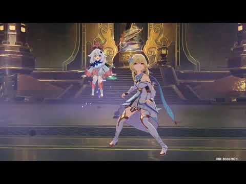 LISA DPS against Childe lv 90 F2P! ( Elemental Squad, no *5, no food)