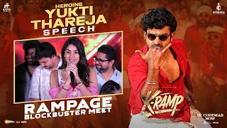 Yukti Thareja Speech | KRAMP Rampage Blockbuster Meet | Kiran Abbavaraam | Jains Nani | Razesh Danda