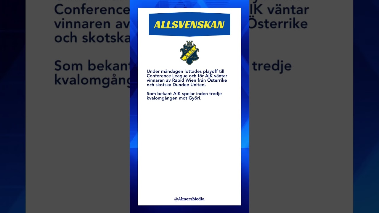 #Fotboll #Allsvenskan #AIK