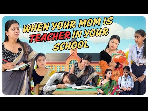 When your Mother is teacher in your school 🏫 #shorts #schoollife #ytvideo #teacherlife