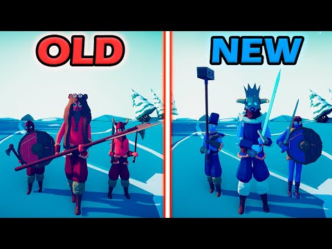 NEW VIKING TEAM vs OLD VIKING TEAM - Totally Accurate Battle Simulator | TABS