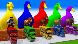 5 Giant Duck, Monkey, Piglet, chicken, dog, cat, cow, Sheep, Transfiguration funny animal 2023