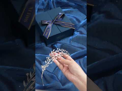 SV Isla Laurel Vine Zircon Tiara-Crowns & Tiaras | SWEETV