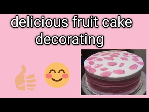 Vanilla cake decorating | vanilla cake design | with Ruqayyah home bakers