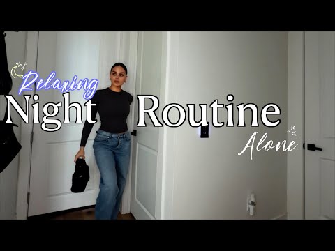 6PM RELAXING NIGHT ROUTINE ALONE l Christen Dominiquee
