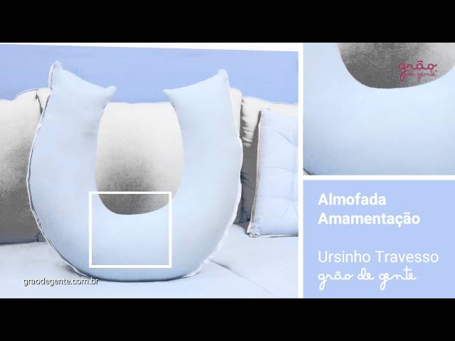 Almofada para Amamentação Ursinho Travesso Azul | Ref: 54458