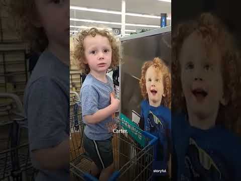 Toddler mistakes doppelgänger for himself at Walmart USA TODAY Shorts
