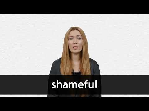 SHAMEFUL definition and meaning Collins English Dictionary