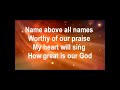 How Great Is Our God Accompaniment Worship Lyrics Karaoke