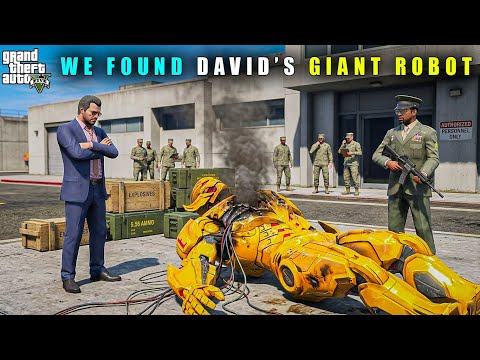 GTA 5 : WE FOUND DAVID'S GIANT GOLDEN ROBOT || BB GAMING