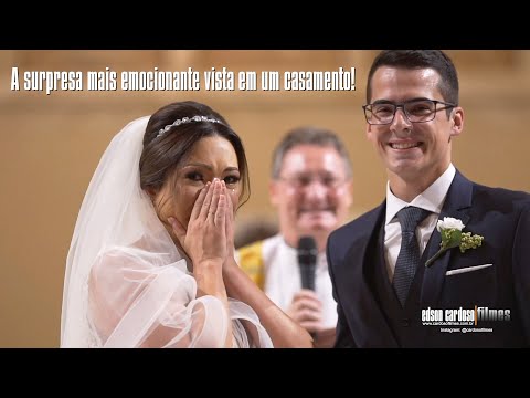 A SURPRESA MAIS EMOCIONANTE JÁ VISTA EM UM CASAMENTO!