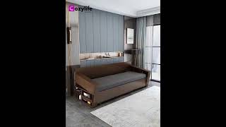 2022 Modern sofa bed can turn with table