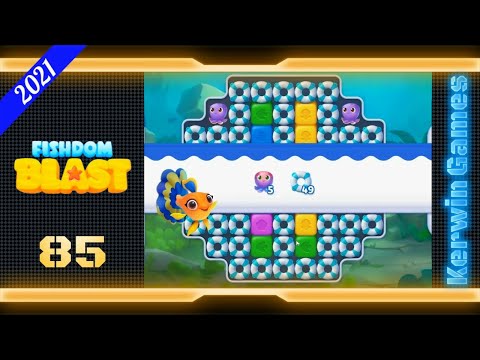 Fishdom Blast Level 85 - Hard Level - No Boosters - 26 moves (2021)