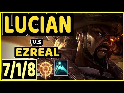 K1NG (LUCIAN) vs EZREAL - 7/1/8 KDA BOTTOM ADC CHALLENGER GAMEPLAY - OC