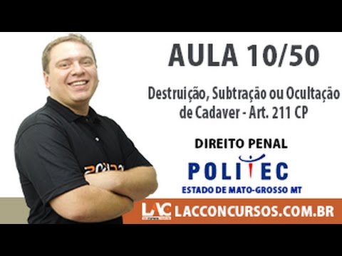 POLITEC-MT - Técnico em Necropsia 2017 - Destruição, Subtração ou Ocultação de Cadáver -  10/50