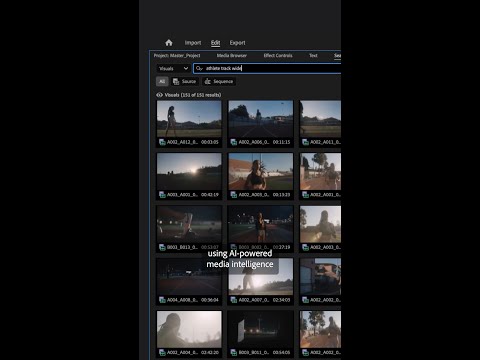 Media Intelligence New Search Panel Premiere Pro Beta shorts