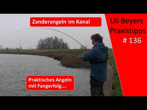 Zanderangeln am Kanal Im Winter - diesmal mit Erfolg