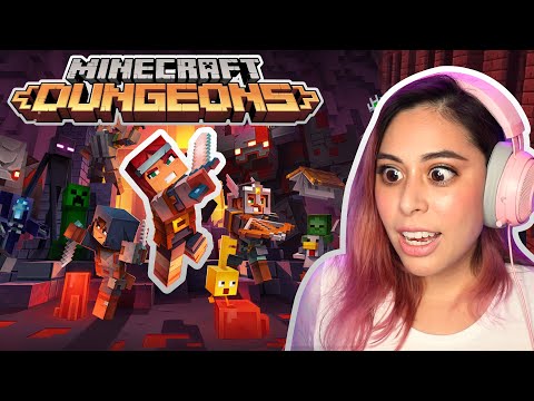 Reacting to the NEW Minecraft Dungeons and Minecraft Earth!