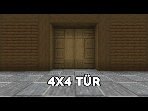 4 x 4 Piton door | Minecraft Redstone Tutorial