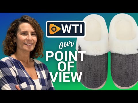 Women's Slip on Fuzzy House Slippers Memory Foam Slippers Scuff Outdoor Indoor Warm Plush Bedroom Shoes with Faux Fur Lining 7-8 Dark Grey - WTI product video review
