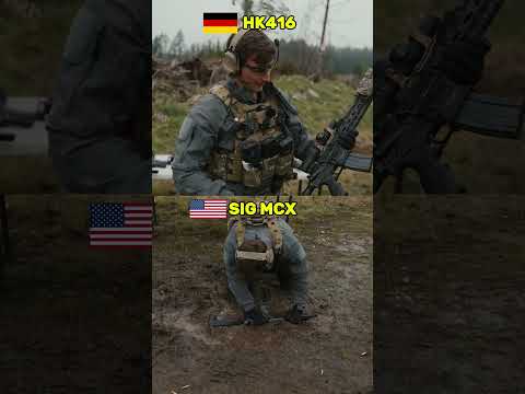 SIG MCX vs HK-416 Mud downshow test #shorts