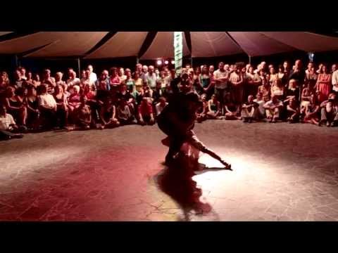  Alejandra Hobert  and  Adrian Veredice  are  dancing  at  Catania Tango Festival  in  2013