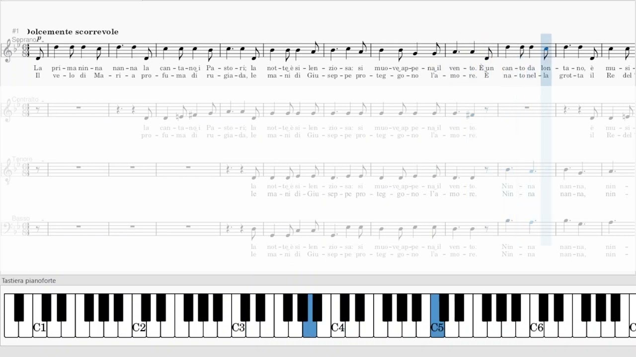 Pastori (Bepi De Marzi) - Soprano - SCTB (adattamento spartiti corali) - cantante virtuale