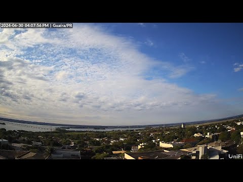 Câmera 24 horas - Guaíra PR -  Ponte Ayrton Senna - Rio Paraná - Parque Nacional da Ilha Grande