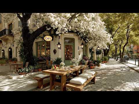 Gentle Morning Jazz 🌸 Cozy Spring Caf&eacute; Corner | Relaxing Jazz Playlist for a Calm & Positive Start