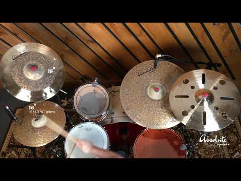 16" Absolute Cymbals Raw Hi Hat - 1144/1791 grams